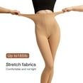 thumbnail image 2 of Ms.Myland 2 Pairs Women's Tights Coffee 480D Opaque Soft Velvet Hight Waist Control Top, 2 of 6