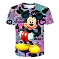 thumbnail image 1 of Camisetas de Mickey Mouse para niñas de 1 a 14 años, ropa de verano, camisetas con estampado de manga corta, camisetas casuales de dibujos animados, Tops, disfraces 8T Gao Jinjia LED, 1 of 2