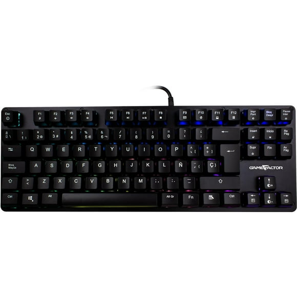 Teclado Gamer Mecanico Switch ROJO GAME FACTOR KBG500 RGB GameFactor KBG500