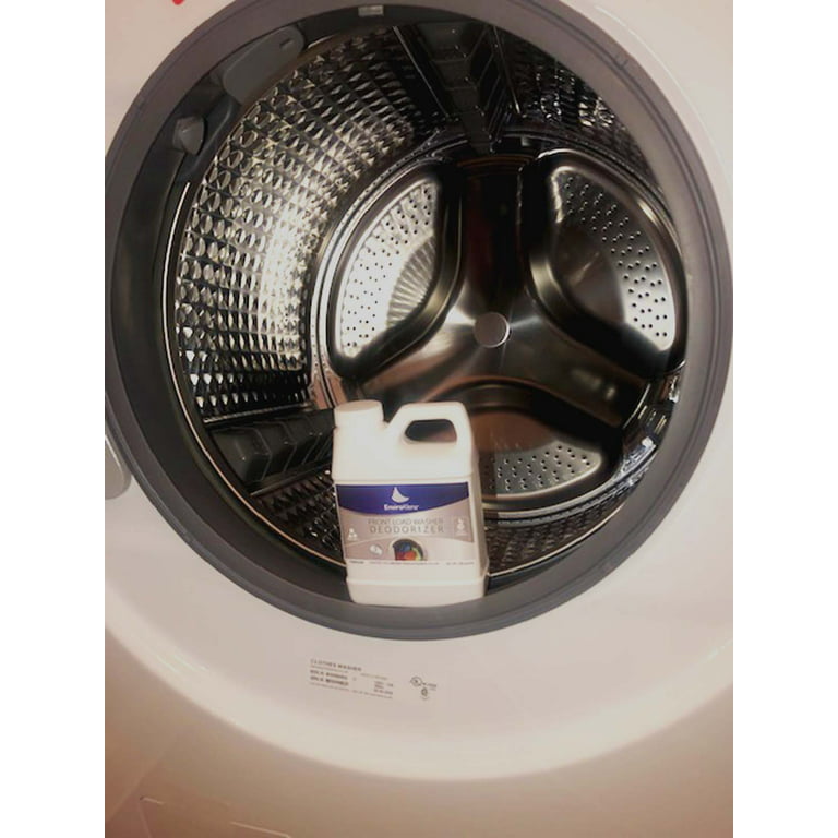 EnviroKlenz Limpiador de lavadora de carga frontal y desodorante |  Limpiador HE, superior y lavadora de carga frontal | Funciona contra olores