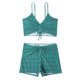 thumbnail image 1 of Traje de baño con pliegues de ángulo plano conservador para mujer informal con estilo Bikini cómodo hueco con estampado OAVQHLG3B Store  lin121212, 1 of 4