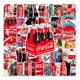 thumbnail image 2 of 76 uds./juego de pegatinas decorativas de Coca Cola para el equipaje del ordenador portátil, calcomanías de monopatín de bicicleta, 11 Afortunado Sencillez, 2 of 2