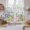 Multicolor, variant on Easter Eggs Kitchen Curtain for Berdoom Living Room Cafe 45 Inch Length, Spring Botanical Eucalyptus Floral Butterfly Tiers Curtains Light Filtering Drapes Window Treatment 2 Panels 52"Wx45"L