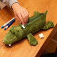 thumbnail image 6 of Cute Plush Animal Design Cosmetic Pencil Case, Soft Durable Alligator Figure Pouch for Women, for Office Gifts Travel Stationery Pen Case Pencil Pouch, 6 of 7