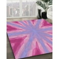 thumbnail image 2 of Ahgly Company Indoor Rectangle Patterned Neon Pink Area Rugs, 8' x 10', 2 of 6