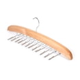 thumbnail image 2 of Percha de madera dura para bufandas y cinturones para guardarropas Organizador de armario eficiente, 2 of 8