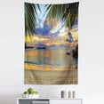 thumbnail image 1 of Tropical Tapestry, Exotic Beach Sundown Hawaii Palm Trees Foliage Idyllic Summer Nature Photography, Fabric Wall Hanging Decor for Bedroom Living Room Dorm, 5 Sizes, Multicolor, by Ambesonne, 1 of 1