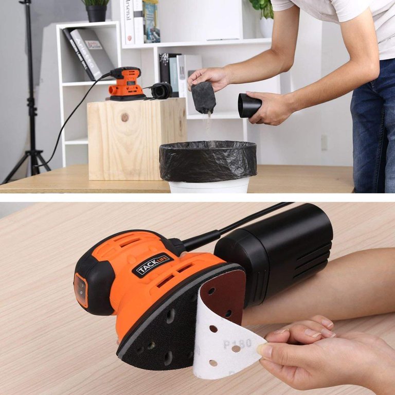 6 Speed Sander Tool ZKH Random Orbital Sander - 5 Inch Electric Sander ...