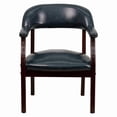 thumbnail image 3 of Flash Furniture Diamond Navy Vinyl Luxurious Conference Chair with Accent Nail Trim, 3 of 8