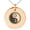 Rose, variant on Stainless Steel Sun & Moon Yin Yang Engraved Small Medallion Circle Charm Pendant Necklace