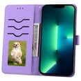 thumbnail image 2 of Allytechgroup for Samsung Galaxy S23 Ultra Wallet Case, Premium PU Leather Magnetic Flip Phone Cover with Wrist Strap Kickstand Card Slots Shockproof Bumper for Samsung Galaxy S23 Ultra, Lightpurple, 2 of 7