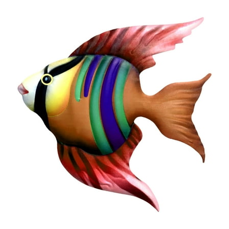 BadyminCSL Fish Metal Art Wall Decoration Living Room Bedroom Home Decoration