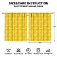 thumbnail image 2 of Nursery Curtains Boys Girls Kids Yellow Bananas Print Pattern Window Drapes for Living Bedroom Playroom Room Decor Rod Pocket 52x63 Inch 2 Panels, 2 of 2
