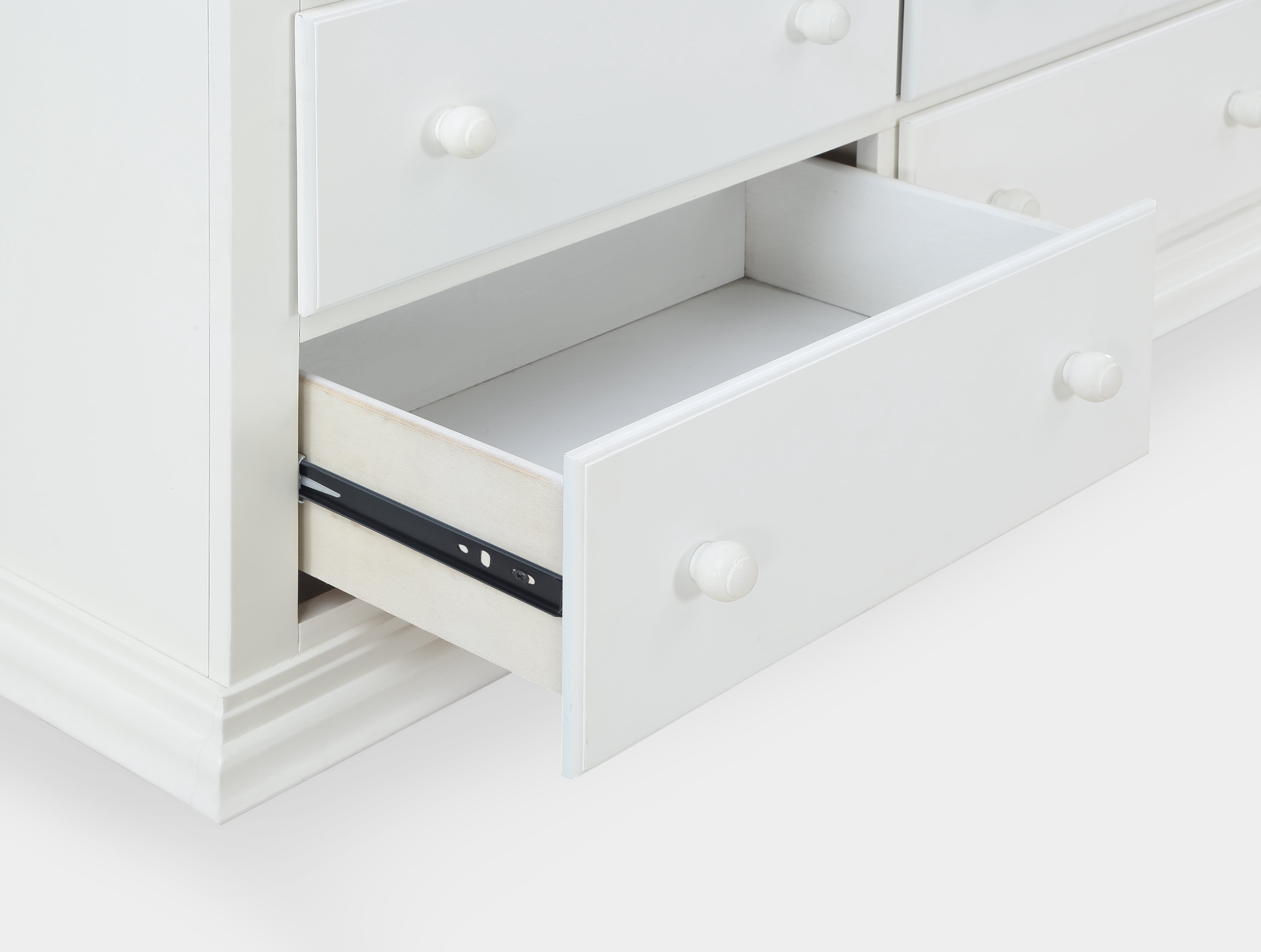 Suite Bebe Shailee Universal 6 Drawer Double Dresser White