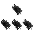 thumbnail image 4 of 4 Count Spring Hinge Door Blocker Apartment Security Barn Black, 4 of 8