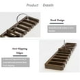 thumbnail image 4 of 2 Pcs Organisateur de Ceintures, Cintre pour Ceintures pour Garde-Robe, Porte-Ceintures Support de Ceintures Rangement pour Garde-Robe Porte-Cravates Cintres Robustes pour Hommes Femmes, 20 Porte-Ceintures (Brun), 4 of 6