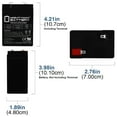 thumbnail image 2 of ML4-6 - 6V 4.5AH Replacement Battery for CSB CP640 - 15 Pack, 2 of 6