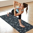 thumbnail image 6 of Black White Dinosaurs Fossils Pattern Hot Yoga Mat Towel Non Slip for Hot Yoga - Quick-Drying Yoga Mat Cover with 4 Corner Pockets with Travel Bag - Hot Yoga Towel Non Slip 74"x26", 6 of 6