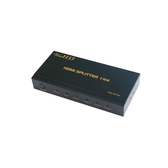 ViewHD Advanced Full Size HDMI Powered Splitter Support 1080P & 3D | Model: VHD-3D1X4