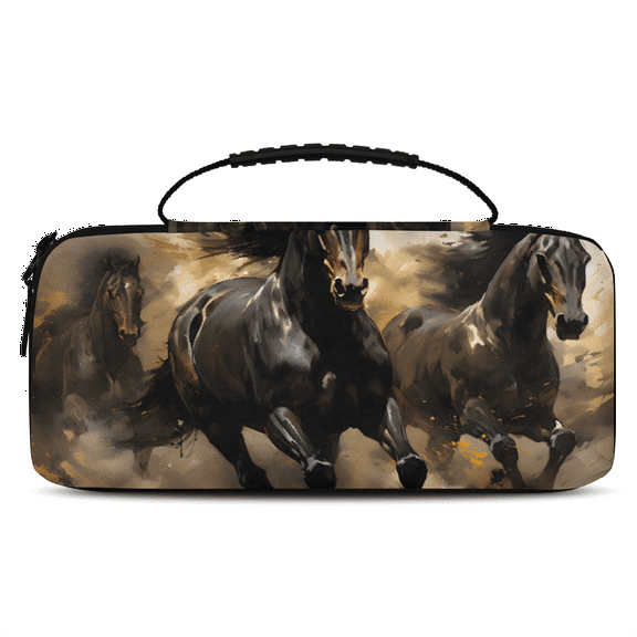 Herdesigns Horse Carrying Case for Nintendo Switch 2 with 20 Game Card Slots, Portable Travel Carry Case for Accessories and Console
