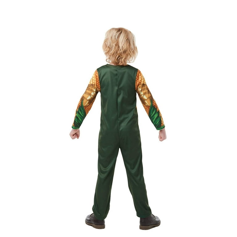 Aquaman Costume Kids Gold Jumpsuit Aquaman Costume Kids Gold Jumpsuit