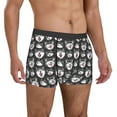 thumbnail image 5 of Men's Boxer Briefs, HUSKY Face Soft Comfy Mens Underwear Boxer Briefs Breathable With Widen Waist, 5 of 7
