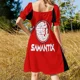 thumbnail image 5 of Bares y bromas - SAMANTIX Vestido sin mangas Vestidos de mujer para ocasiones especiales Vestido de verano Ropa diaria Vestido, 5 of 7