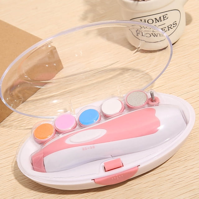 Baby Electric Nail Trimmer Infants Nail File Baby Electric Nail Clippers Newborn Electric Nail Trimmer Newborn Infants Nail File LED Baby Nail File Electric Nail Trimmer Manicure