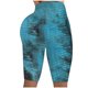 thumbnail image 1 of Gibobby Pantalones mujer Leggings Pantalones cortos Correr Pantalones de motorista Fitness Estiramiento Yoga Mujeres Tie-dye Pantalones de yoga arrugados(Azul， S), 1 of 5