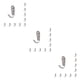 thumbnail image 2 of Colgador de Ropa Cateissary Acero Inoxidable 10 Piezas Type1 NO1, 2 of 6