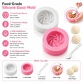 thumbnail image 5 of Silicone Dumpling Mold, 2 Pcs Manual Baozi Molding Press, Dumpling Cake Pop Mold, 3D Bun Shape Silicone Mold for Diy Making Buns, 5 of 7
