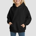thumbnail image 5 of Hoodies for Teen Girls Trendy Girls Fuzzy Fleece Pullover Hoodies Sweatshirt Casual Sherpa Winter Tops Warm Outwear Coat with Pockets 4-14 Years, 5 of 6