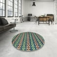 thumbnail image 3 of Ahgly Company Indoor Rectangle Abstract Green Abstract Area Rugs, 8' x 12', 3 of 6