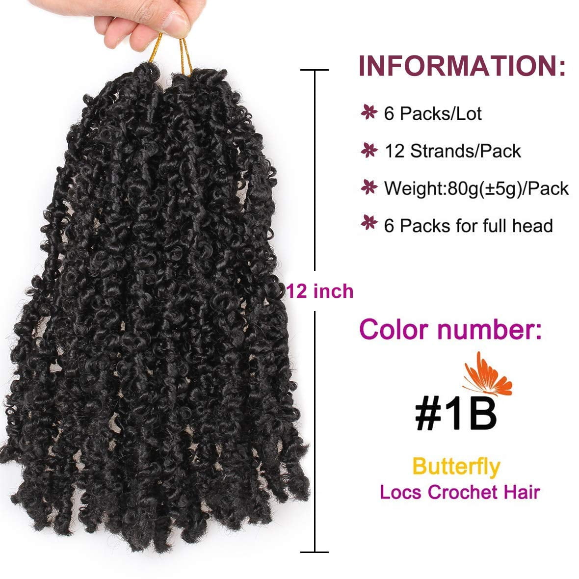 Butterfly Locs Crochet Hair Short 6 Packs Black Crochet Bob Hair 12 Inch  Messy Distressed Faux Locs Crochet Braids Pre-twisted Soft Locs Hair for  Women #1B - Walmart.ca