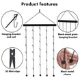 thumbnail image 5 of Americanflat Hanging Photo Display with Five 23" Metal Chains - 30" Long Board Clips Included Photo Display - Black, 5 of 8