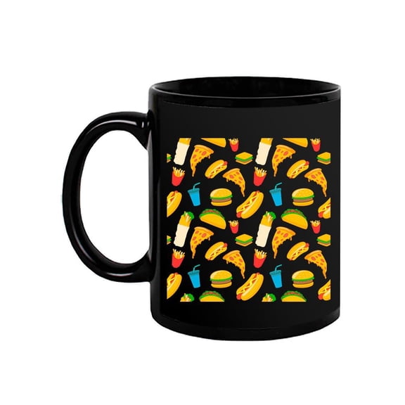 Different Fast Food Icons Mug Unisex's -Image by Shutterstock