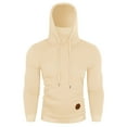 thumbnail image 3 of Vedolay Sweatshirt for Men Long Sleeve Casual Loose Pullover Shirt Blouse Beige,2XL, 3 of 3