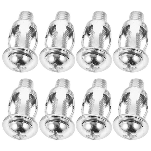 WRISTBIQUE 10 Sets Hollow Door Fixings Expansion Nut Jack Screw Stainless Steel for Homeowners DIY Enthusiasts
