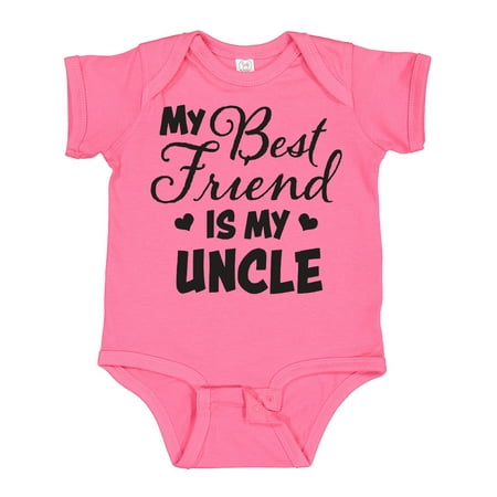 

Inktastic My Best Friend is My Uncle with Hearts Gift Baby Boy or Baby Girl Bodysuit