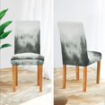 thumbnail image 3 of Yayeee 2 Pack Dining Chair Covers Stretch Parson Chairs Slipcovers Seat Protector, Foggy Forest, 3 of 6