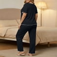 thumbnail image 6 of yillto Women Pajamas Set Lightweight Loungewear 2 Piece Plus Size Tops and Pjs Pants Bottoms, 6 of 6