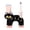 Black, variant on KGJQ Toothbrush Holder, Cat Shape with Drain Port, Mold-Resistant Double-Hole Ceramic Organizer for Bathroom Accessory