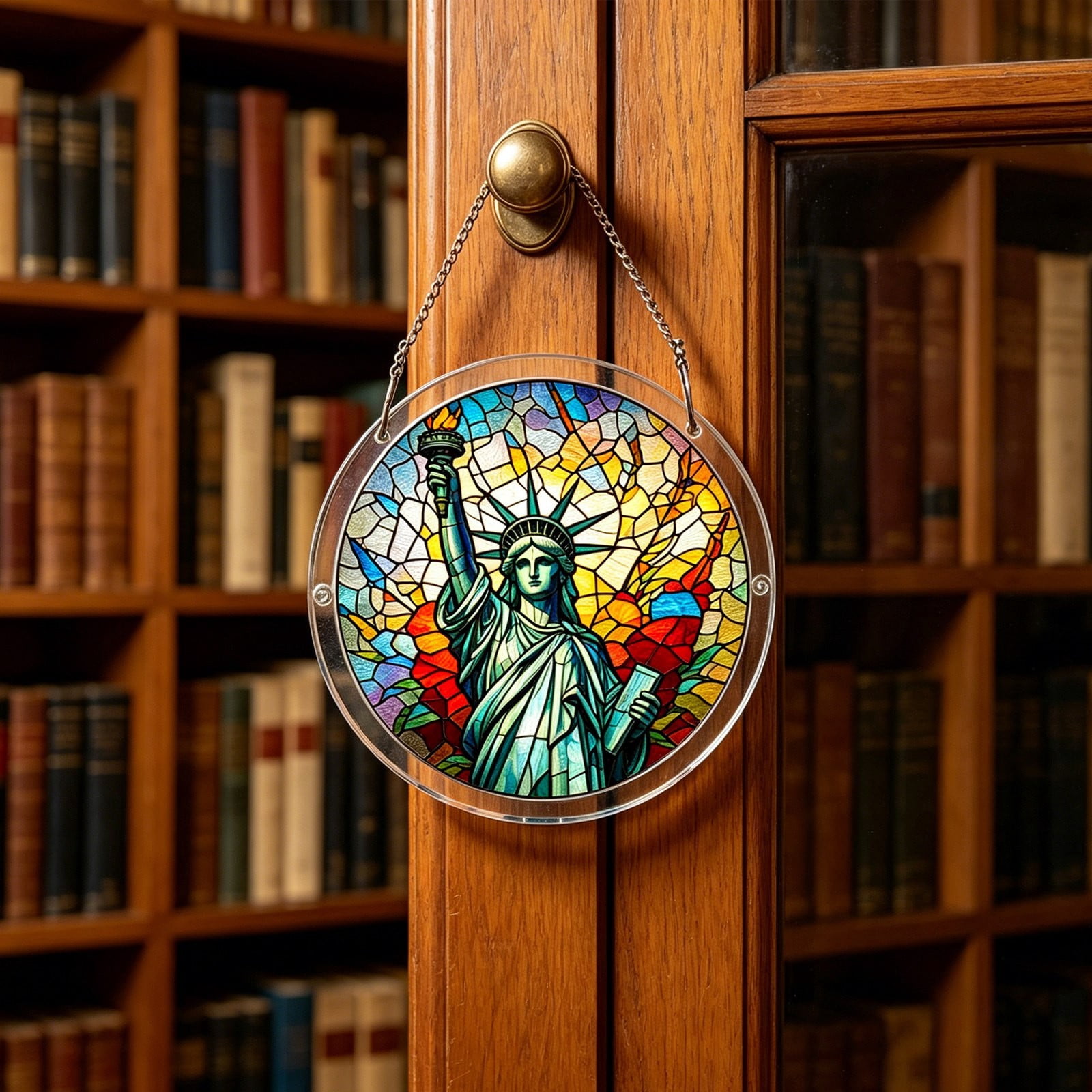 Acrylic Puzzle Hanging Ornament Window Art Chandelier For Home Garden