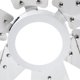 thumbnail image 5 of Ventilador de Techo "32 Clásico Blanco 6 Aspas 3 Velocidades LámparaYa 20952-1 / Poppy, 5 of 6