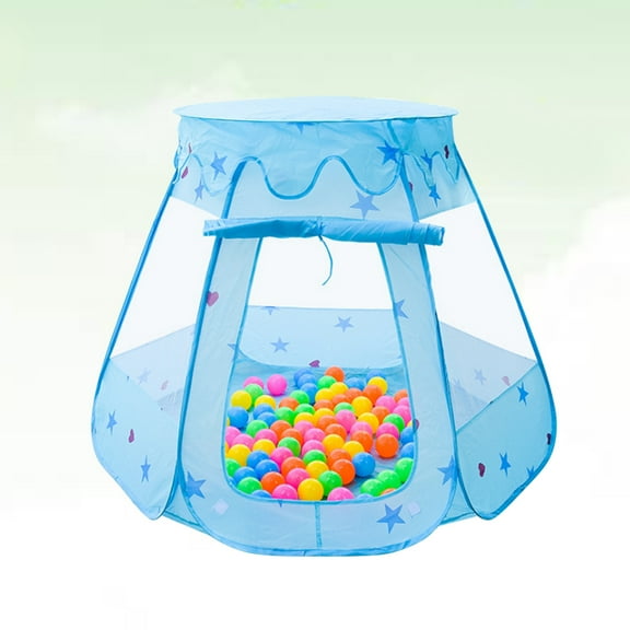 SILENRADAWN 1Pack Kids Bed Tents Blue Hexagon Shape Material for Children Aged 4-6 Indoor and Outdoor Use