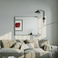 thumbnail image 3 of Eviva Sax 24" Brushed Chrome Metal Frame Bathroom Wall Mirror, 3 of 7