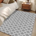 thumbnail image 4 of Dark Grey Morocco Area Rugs 2.7'x5', Washable Small Throw Rugs for Kitchen Bedroom, Modern Abstract Classic Geometric Indoor Outdoor Rug Non-Slip Low Pile Carpet Runner Reversible Floor Mats, 4 of 8