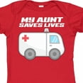 thumbnail image 4 of Inktastic My Aunt Saves Lives Ambulance Boys or Girls Baby Bodysuit, 4 of 5