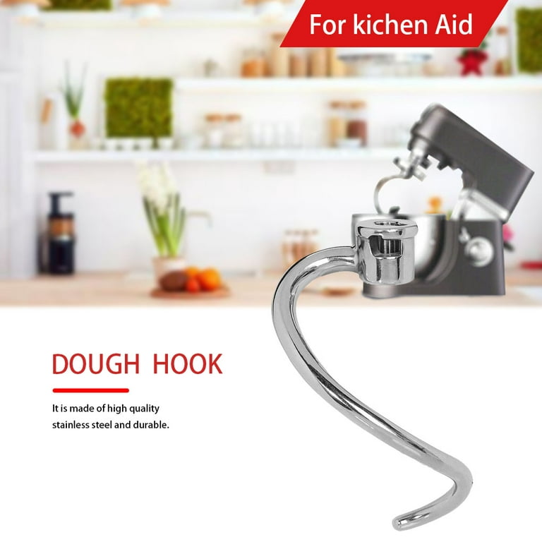 Stainless Steel Spiral Dough Hook for KitchenAid Stand Mixer, Bread Hook  Attachment Fits 4.5-5 QT Mixing Bowl for Tilt-Head Stand Mixers, Mixer