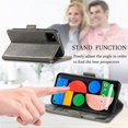 thumbnail image 4 of Case for Google Pixel 5a 5G Cover Leather Wallet Folio Case Book Design Flip Magnetic Closure - Grey, 4 of 5